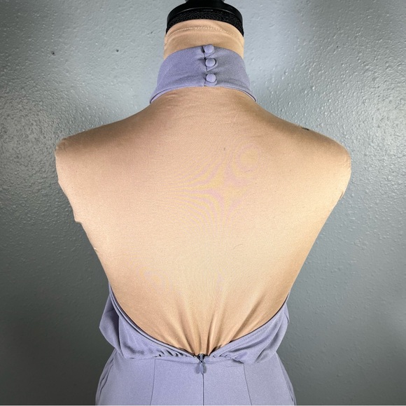 Lulus moment for life lavender sleeveless halter neck wide leg jumpsuit sz XS - Picture 9 of 13